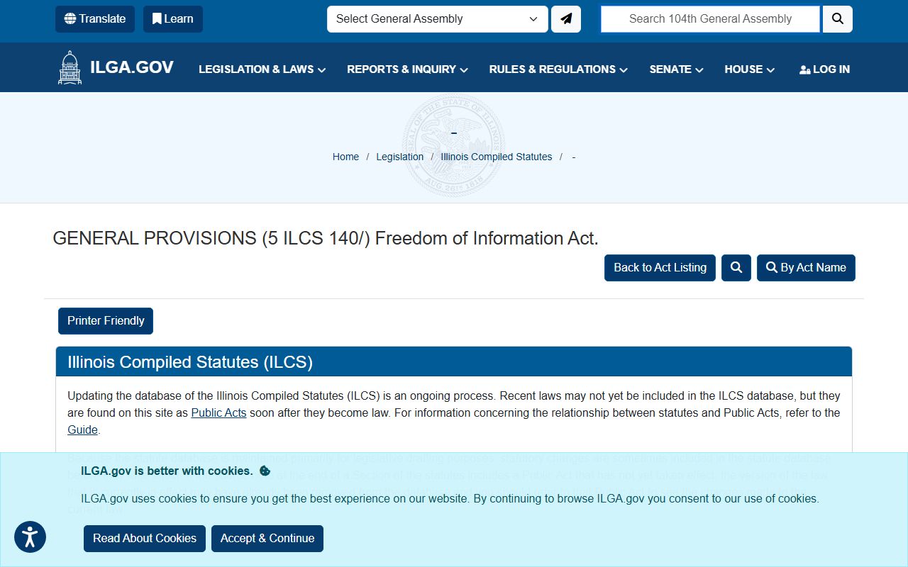 Illinois FOIA statute for White County jail mugshots and booking photos